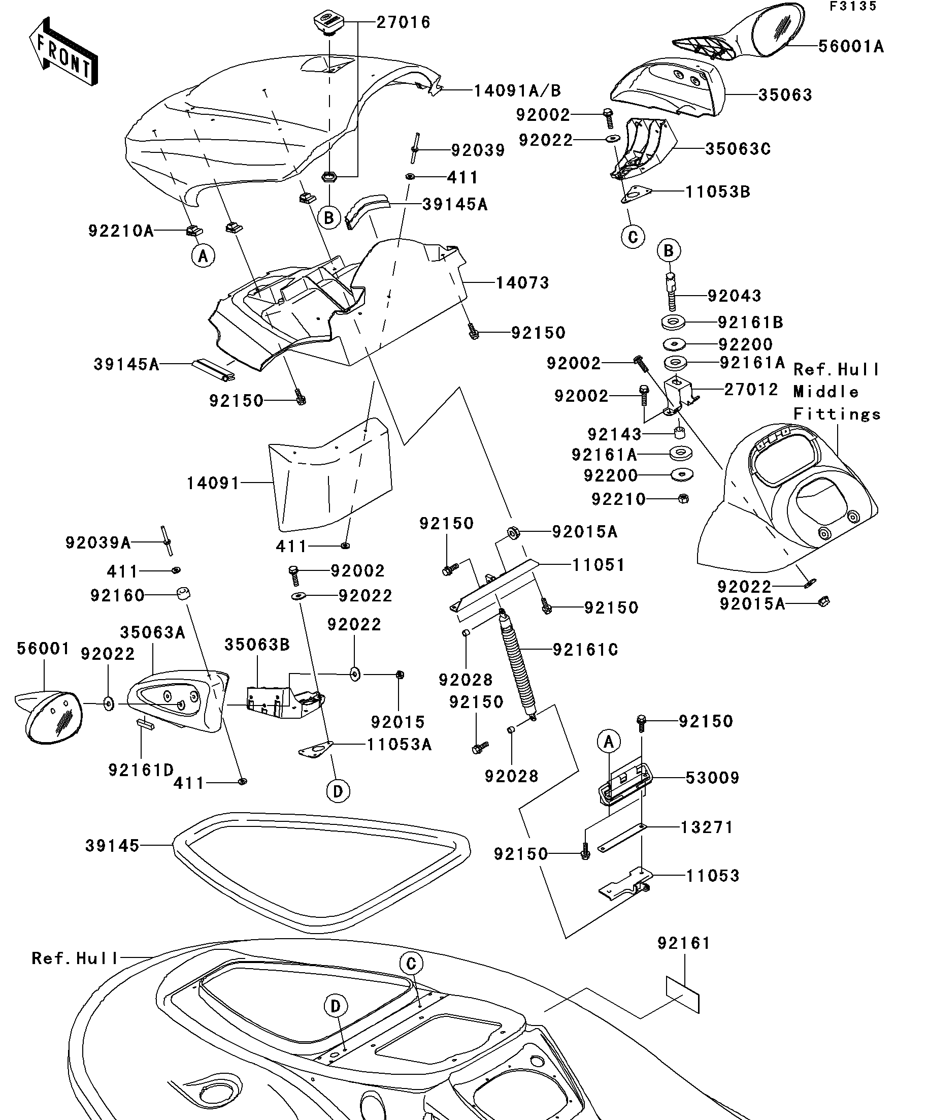 Hull Front Fittings