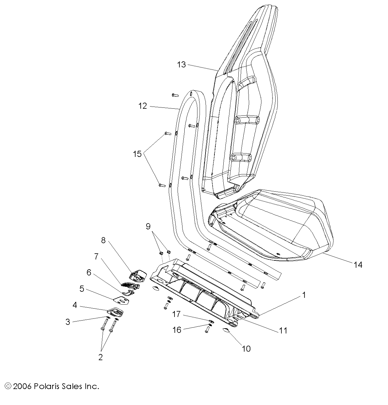 BODY, SEAT ASM. - R09VH76AX (49RGRSEAT08VISTA)