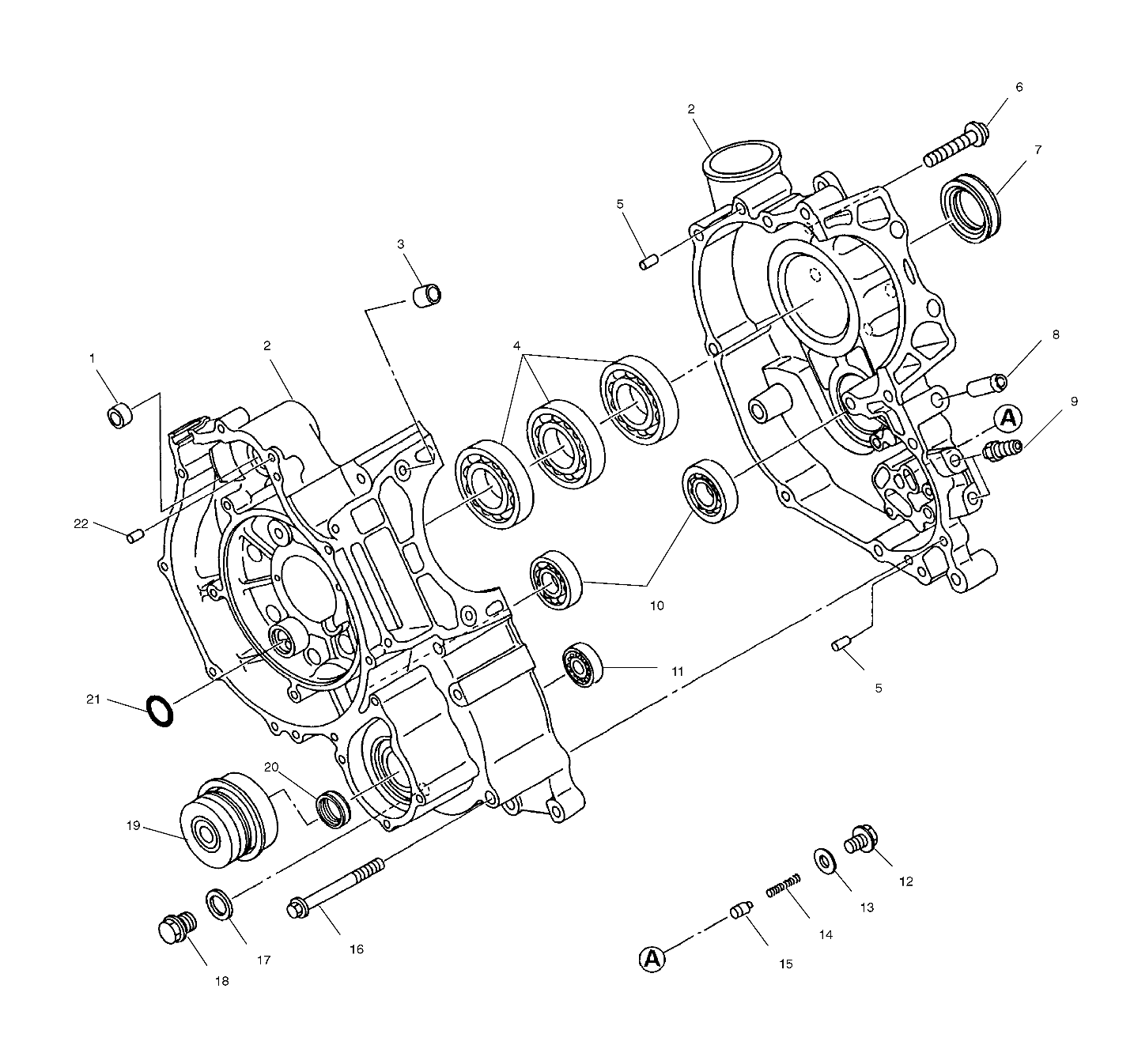 CRANKCASE - A00CL50AA (4954815481D005)