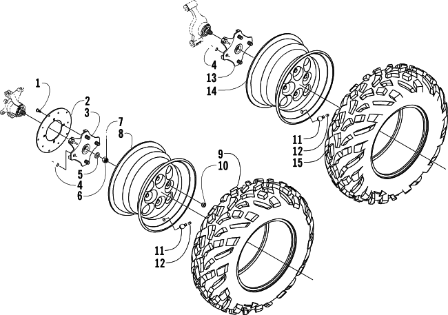 WHEEL AND TIRE ASSEMBLY