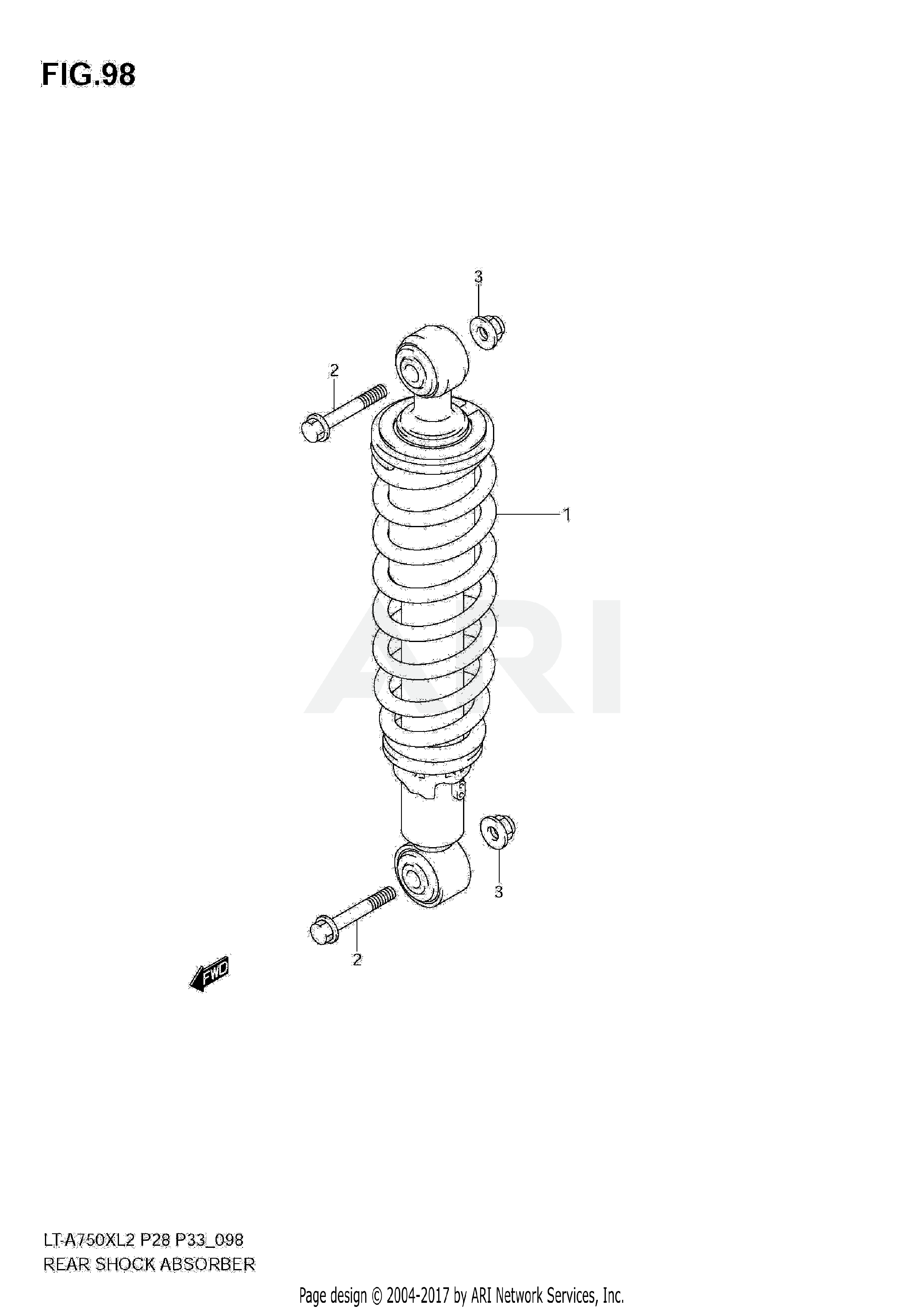 REAR SHOCK ABSORBER