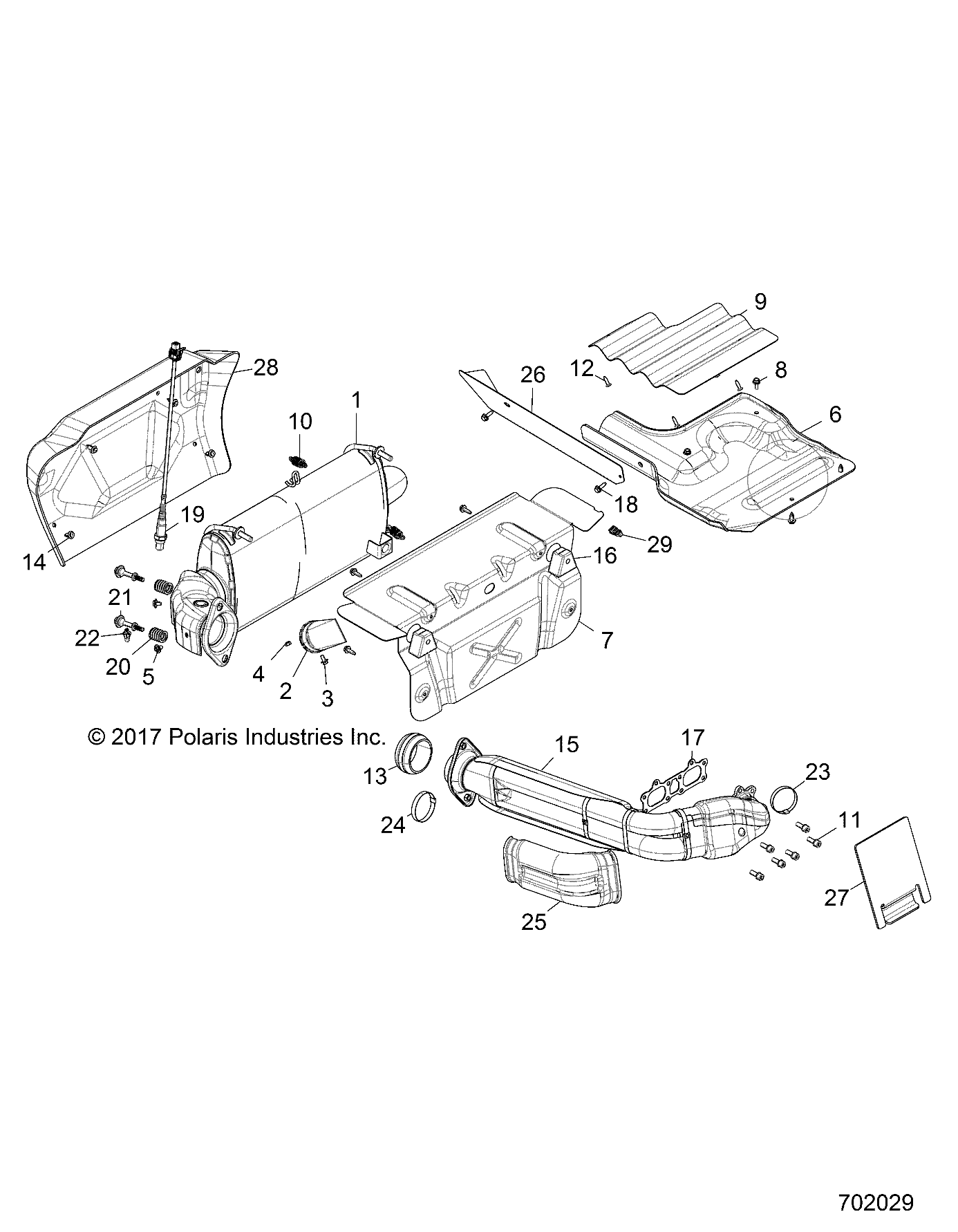 ENGINE, EXHAUST SYSTEM - Z18VDE99NK (702029)