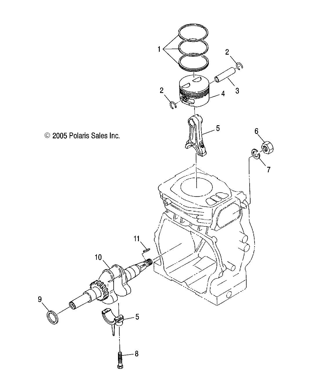 ENGINE, PISTON and CRANKSHAFT - S17WAA1ASA/AEA (4997579757B03)