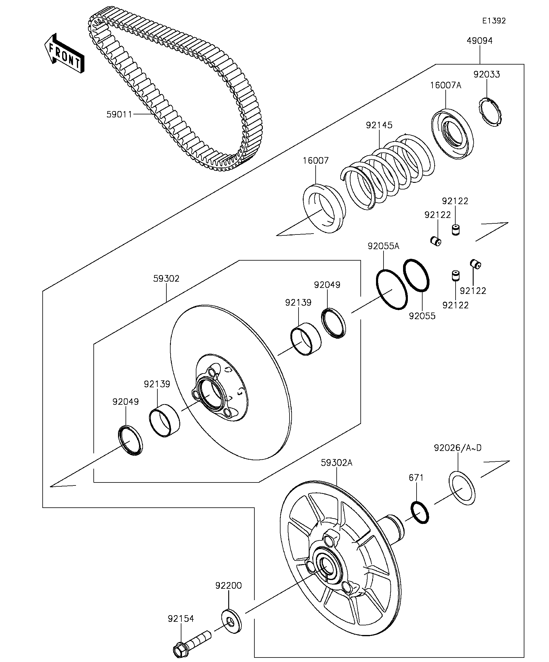 Driven Converter/Drive Belt