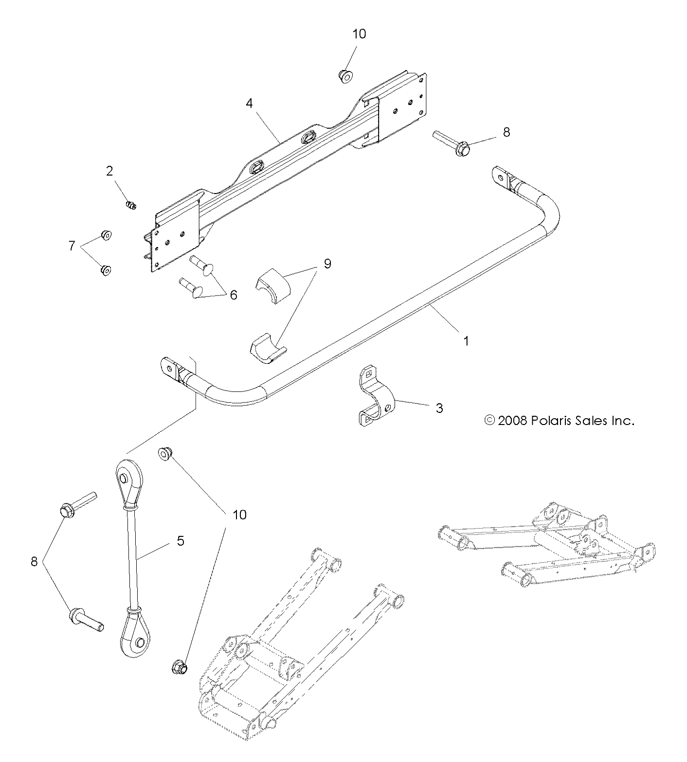 SUSPENSION, STABILIZER BAR, REAR - R10XH76AA (49RGRSTABILIZERRR09RZRS)