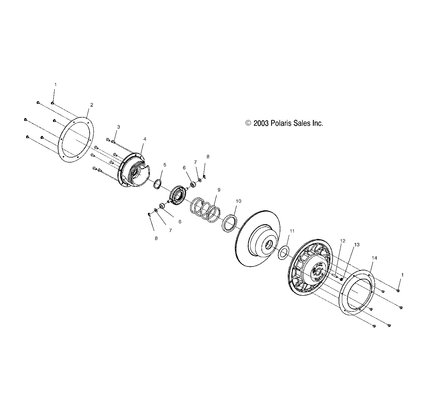 DRIVEN CLUTCH - S04ND6ES/ESA/ESB (4988638863B14)