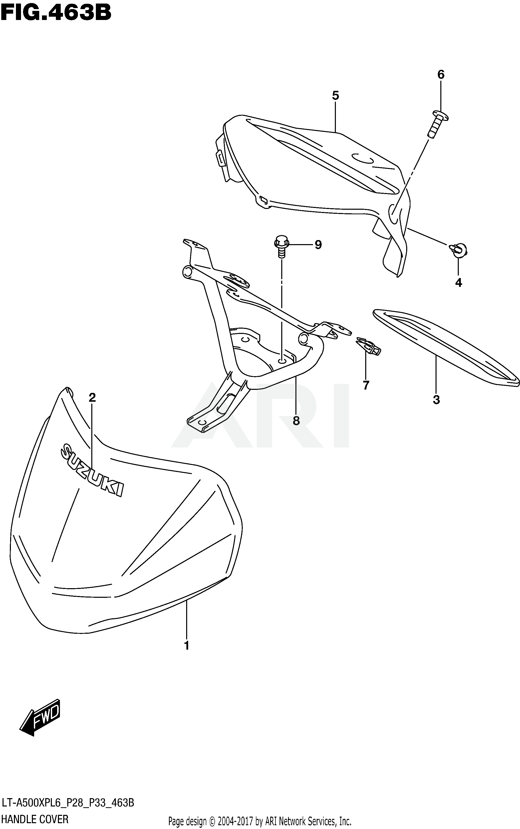 HANDLE COVER (LT-A500XPL6 P33)