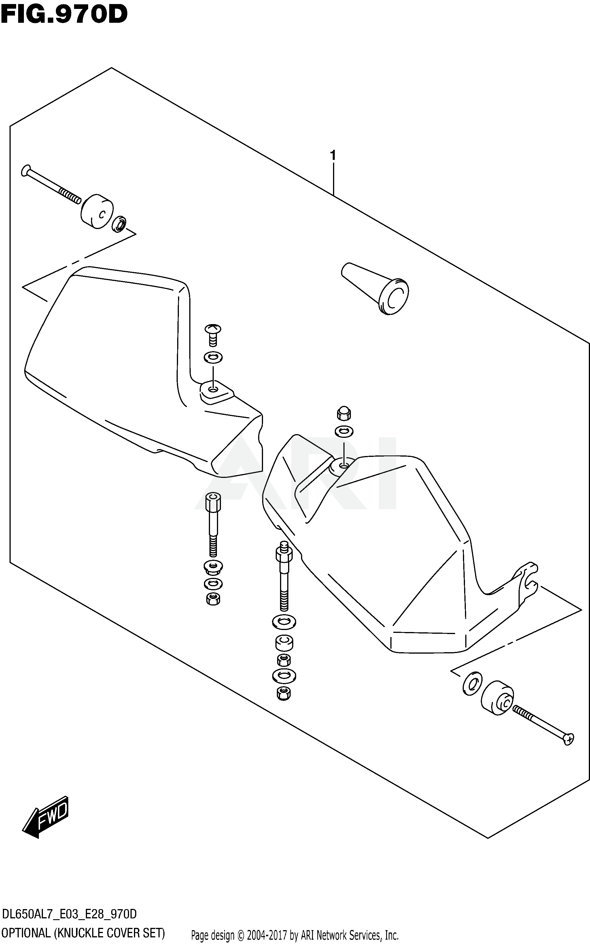 OPTIONAL (KNUCKLE COVER SET) (DL650AL7 E03)