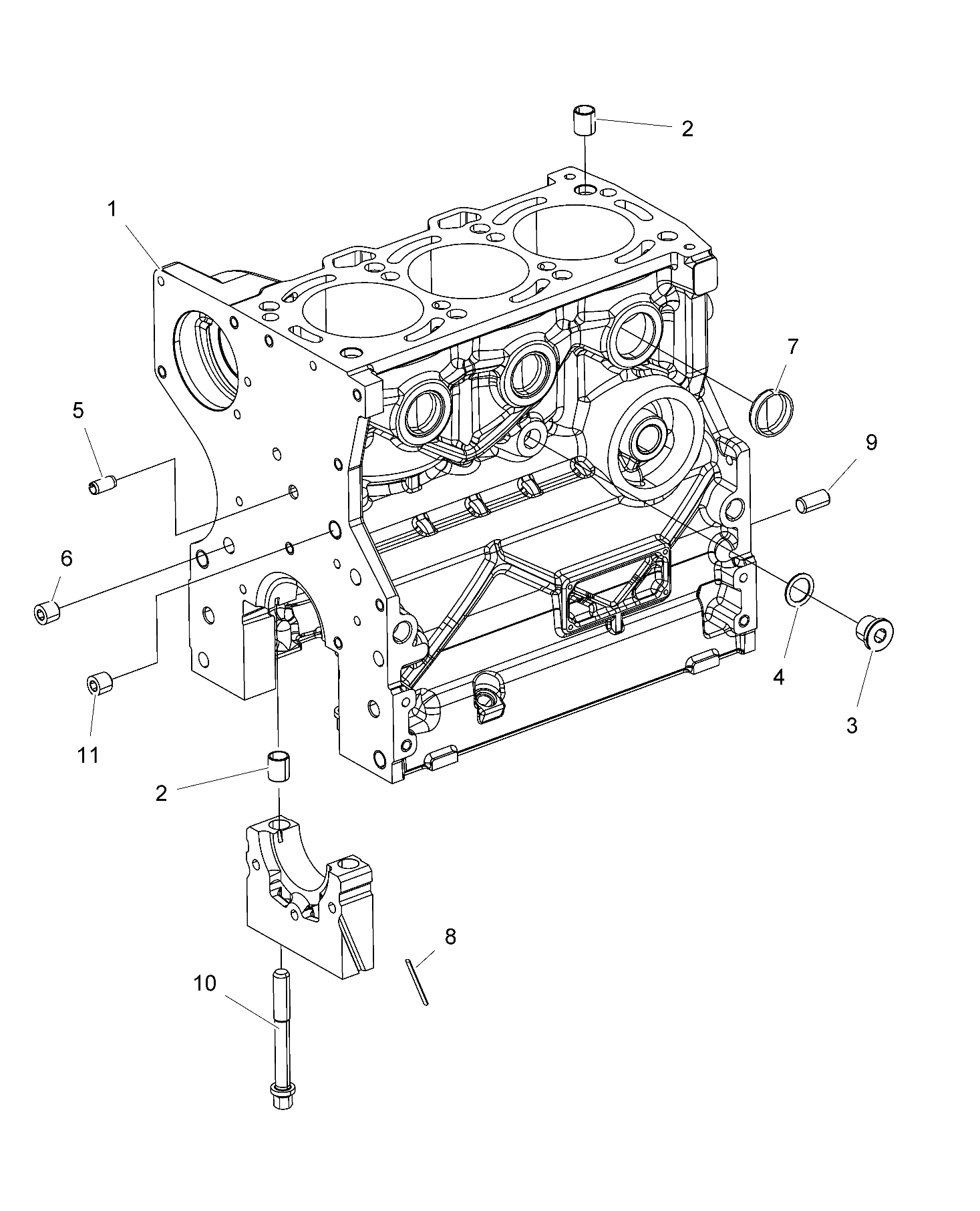 ENGINE, CRANKCASE - R16RTAD1A1/E1 (49RGRCRANKCASE15DSL)