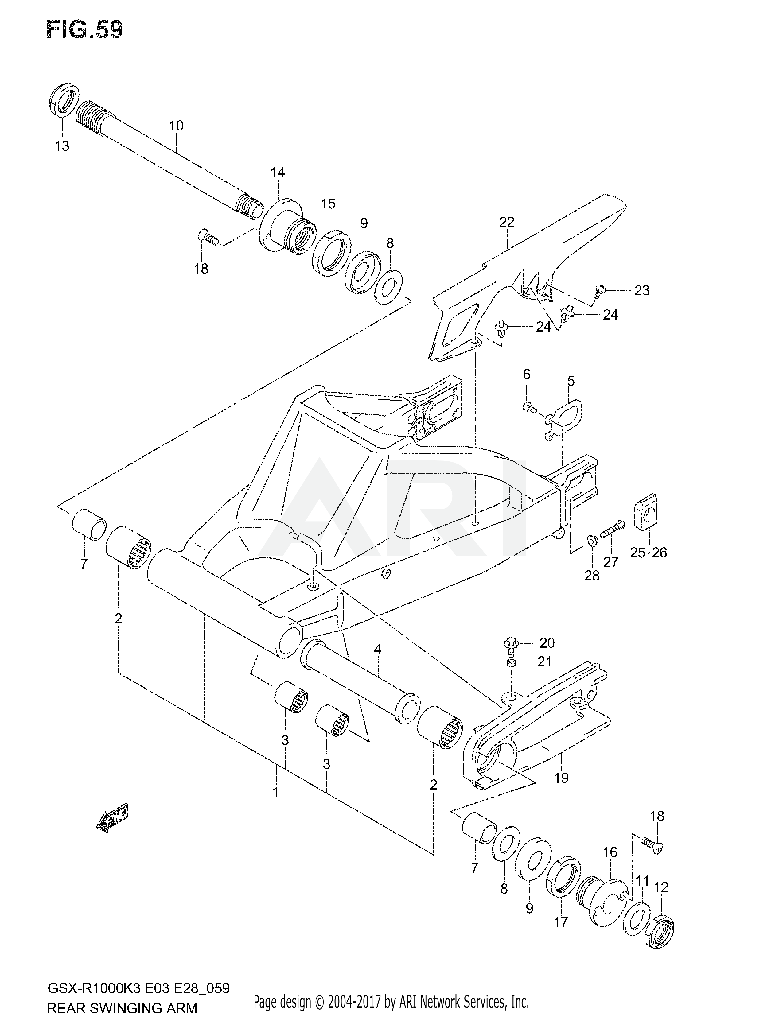 REAR SWINGING ARM