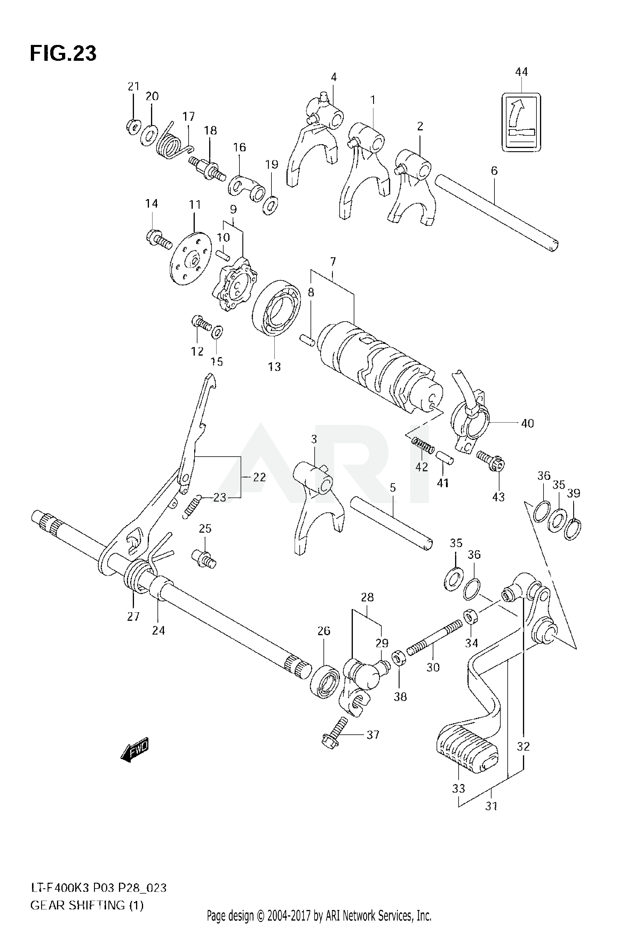 GEAR SHIFTING (1)(MODEL K3)