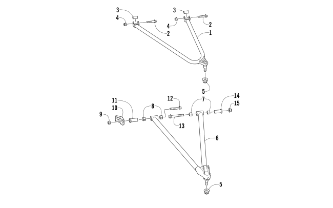 A-ARM AND SWAY BAR ASSEMBLY