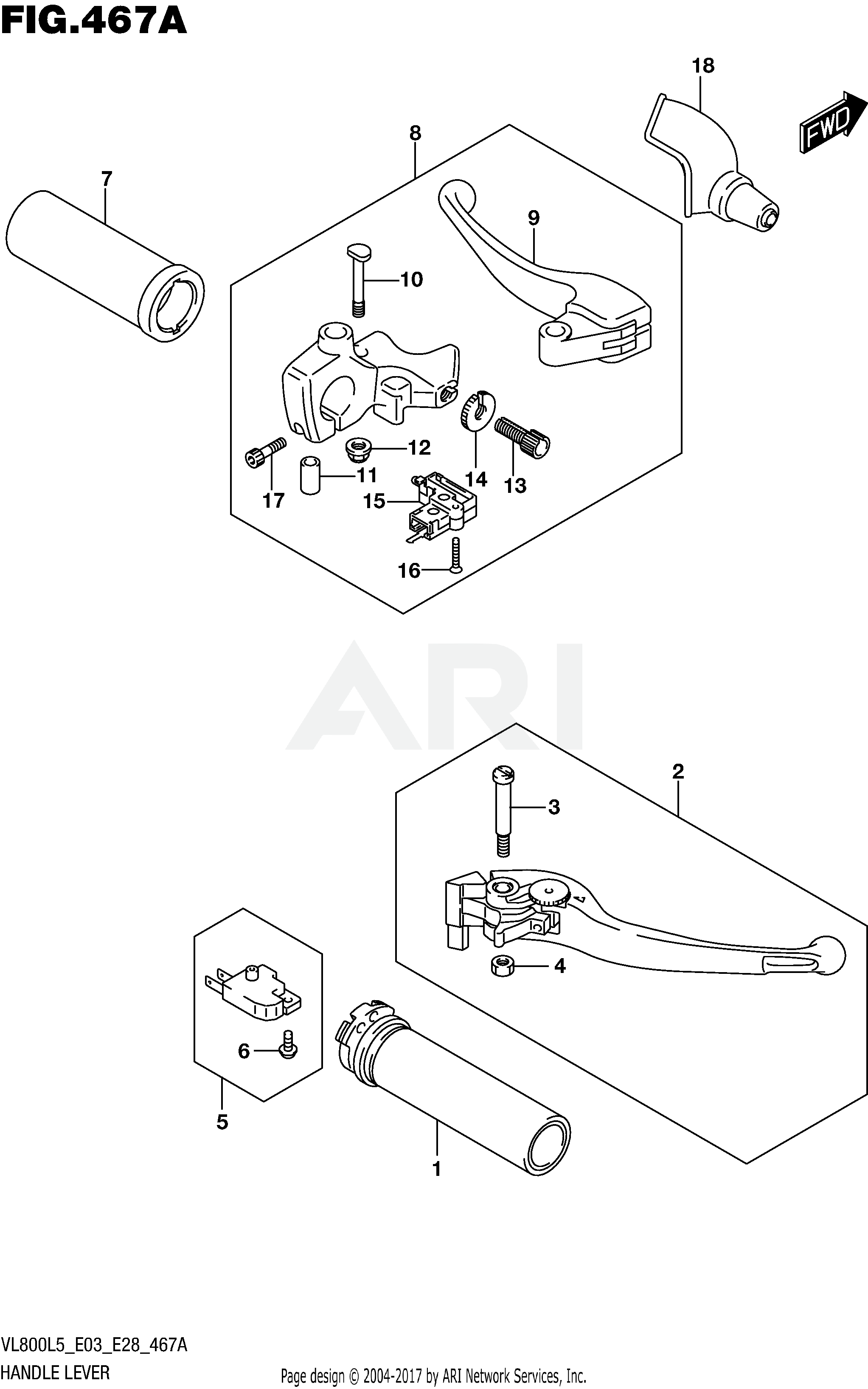 HANDLE LEVER (VL800L5 E03)