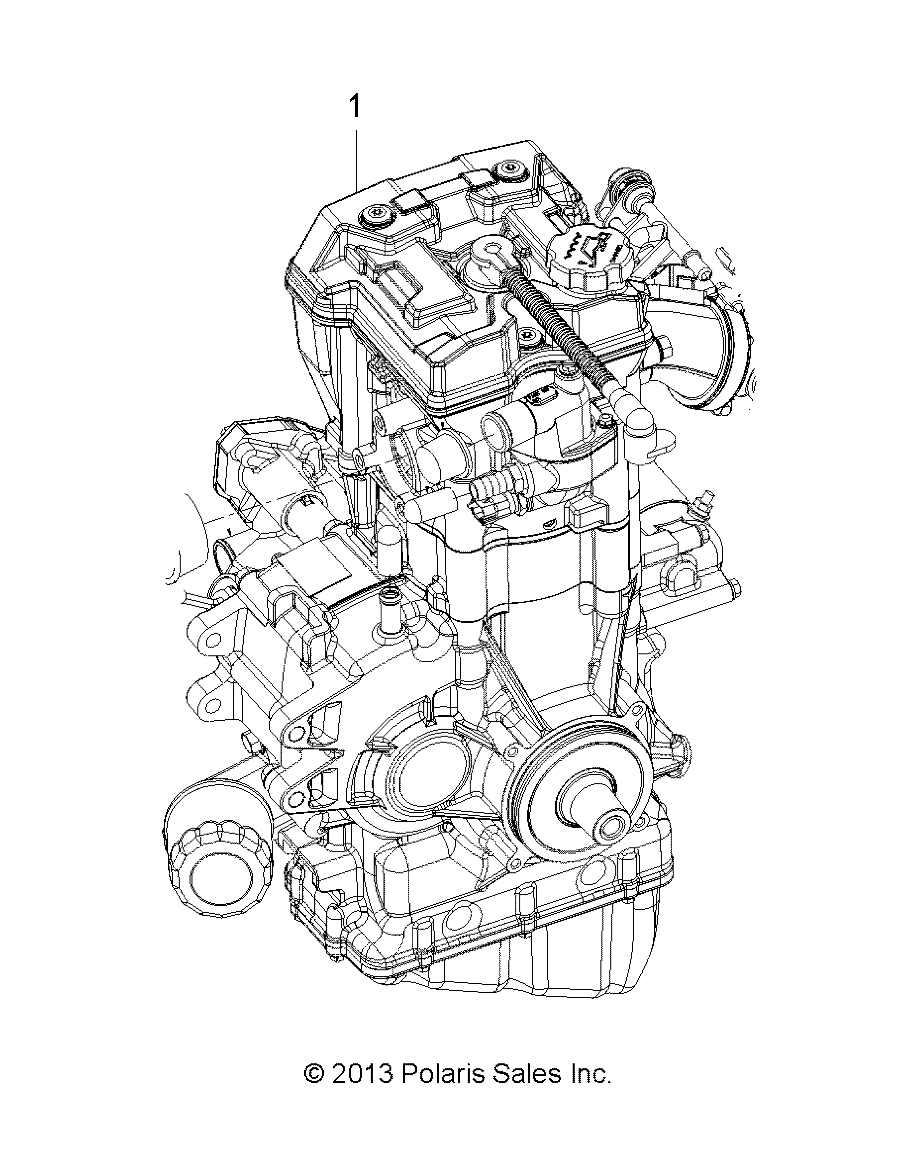 ENGINE, LONG BLOCK - A16SEH57A7