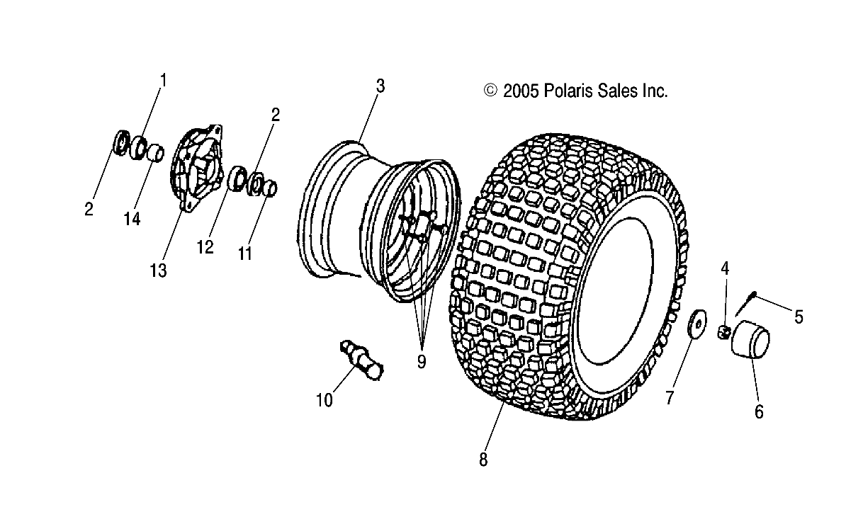 WHEEL, FRONT - A06KA05CA/CB/CD (4999202359920235B07)