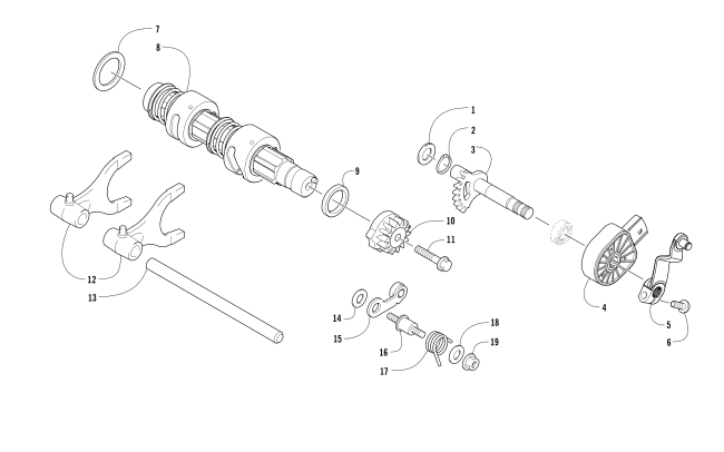 GEAR SHIFTING ASSEMBLY