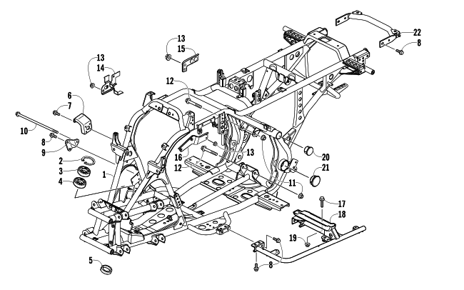 FRAME AND RELATED PARTS