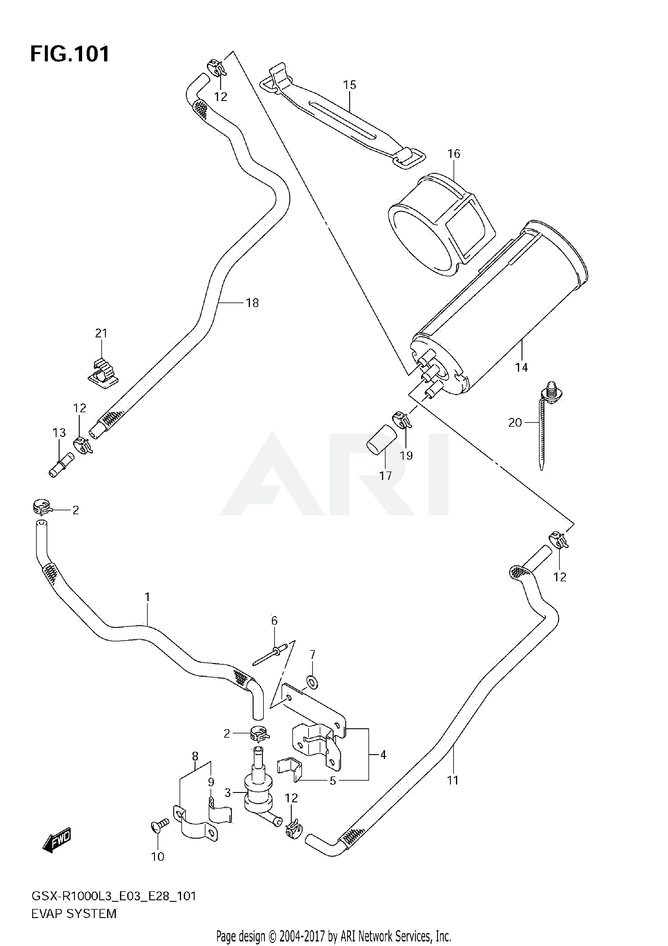 EVAP SYSTEM (GSX-R1000ZL3 E33)