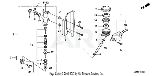 REAR BRAKE MASTER CYLINDER