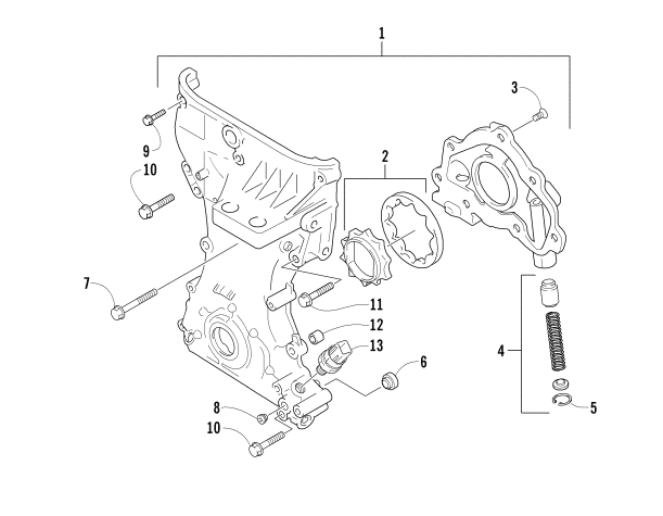 TIMING CHAIN COVER/OIL PUMP ASSEMBLY