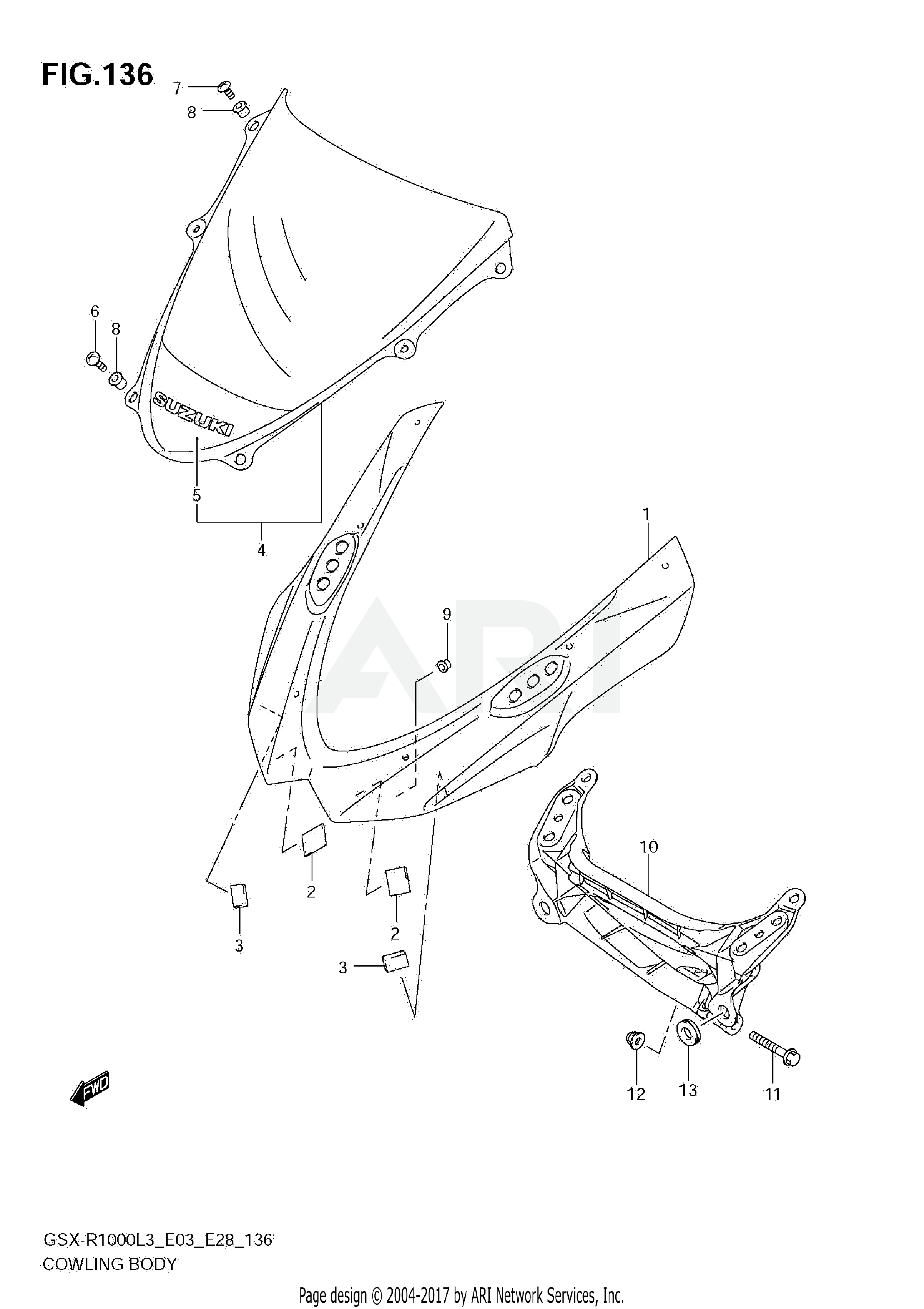 COWLING BODY (GSX-R1000L3 E03)