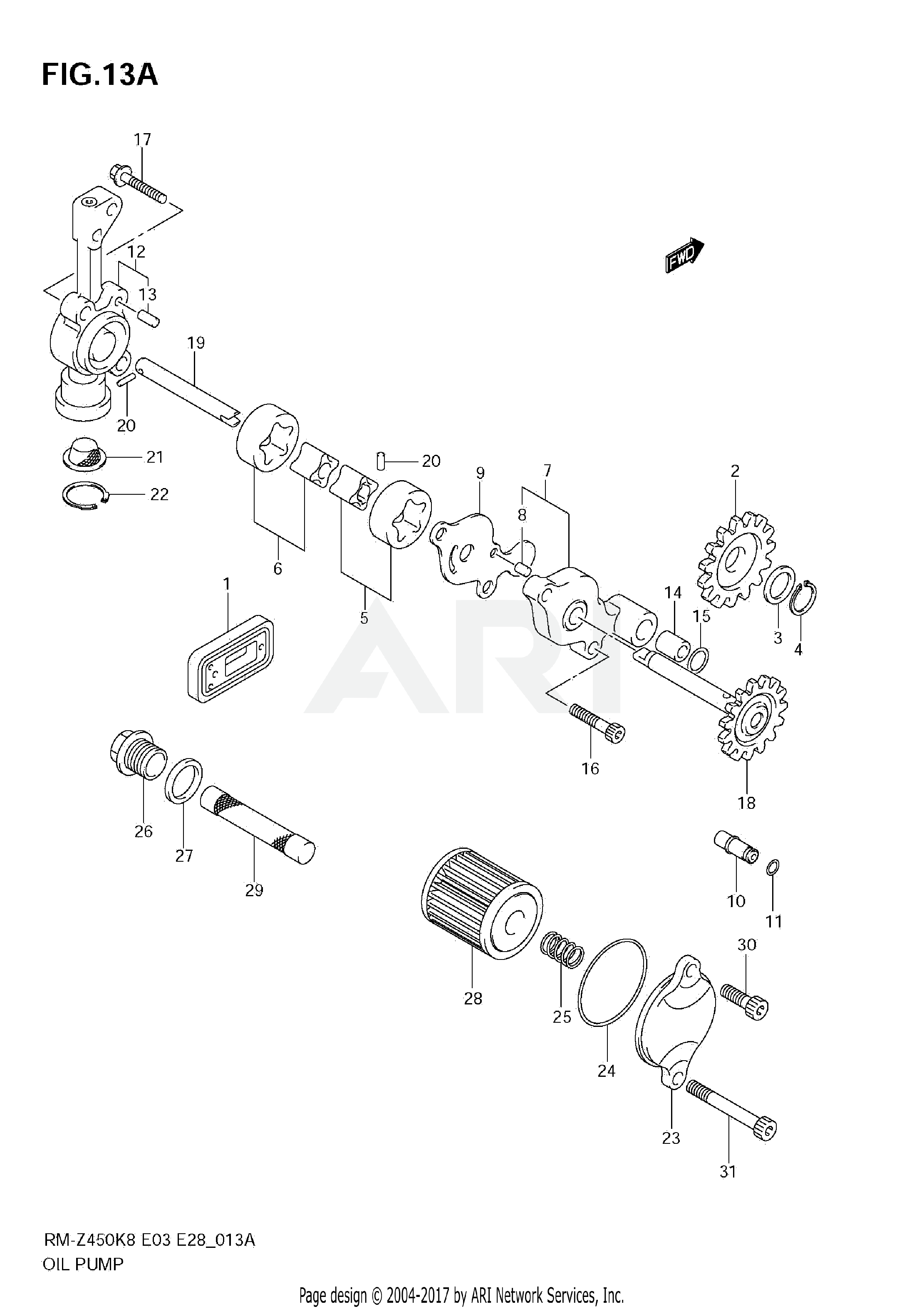 OIL PUMP (RM-Z450 L1)