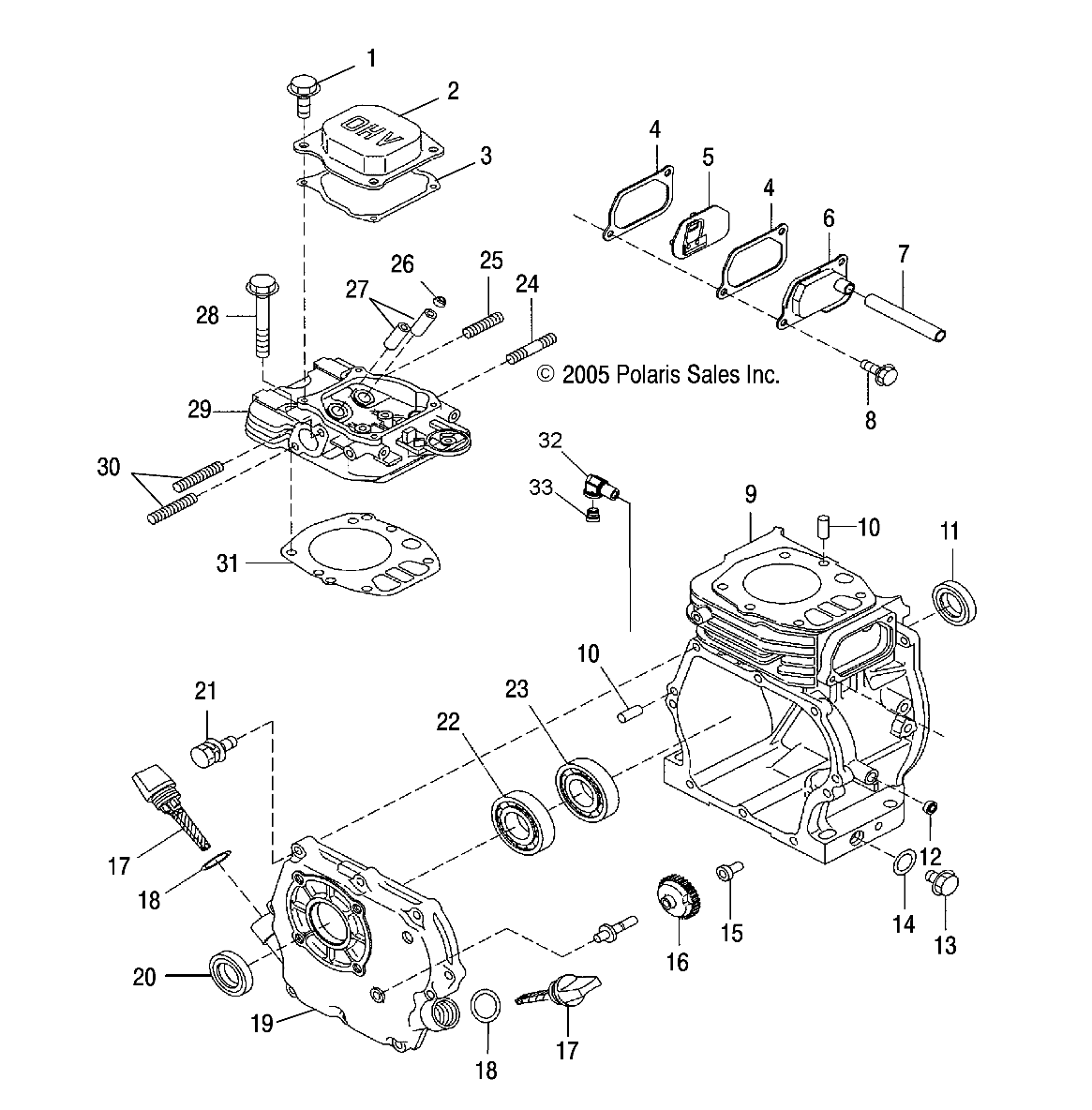 ENGINE, CRANKCASE - S17WAA1ASA/AEA (49SNOWCRANKCASE07120)