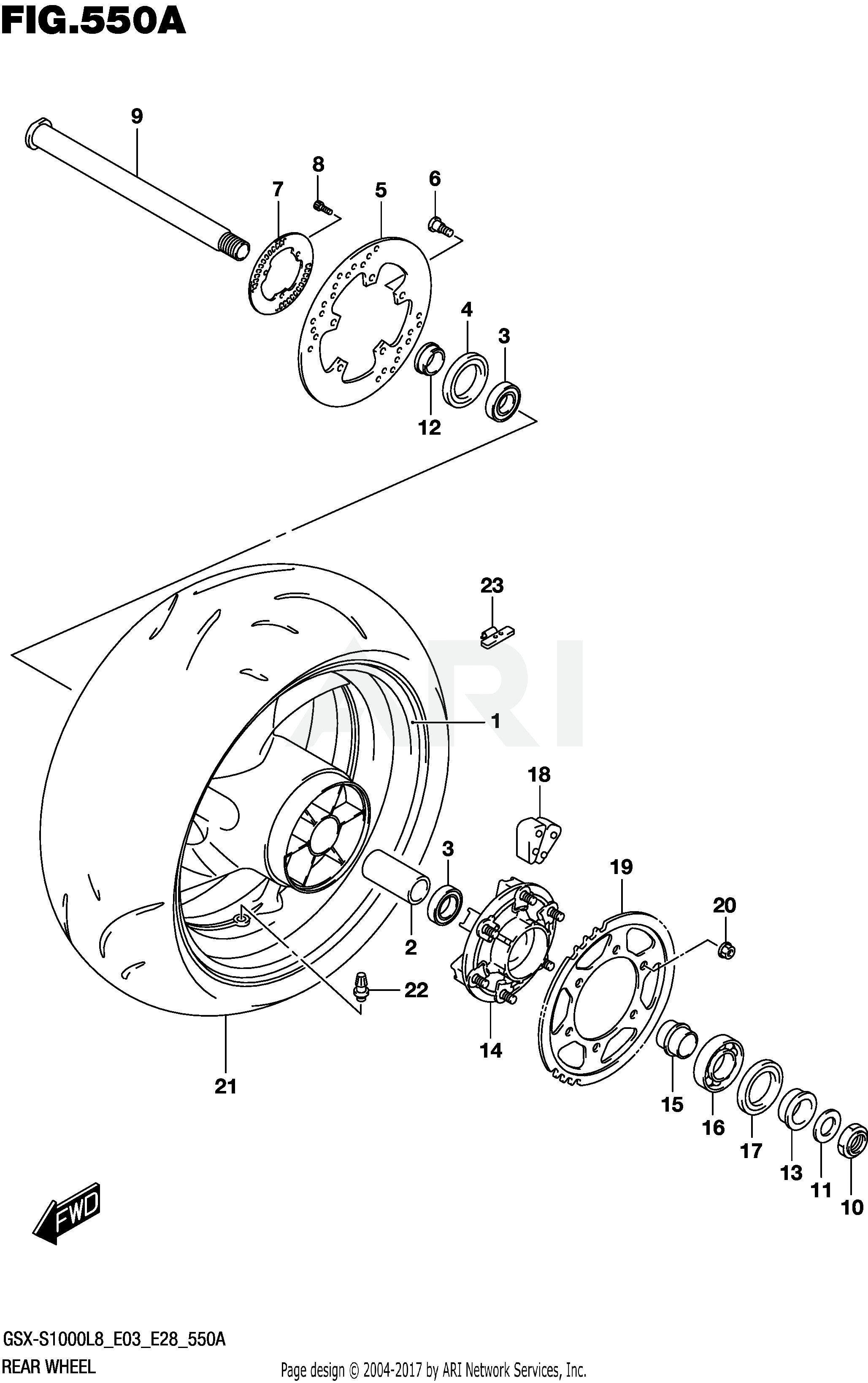 REAR WHEEL (GSX-S1000AL8 E03)