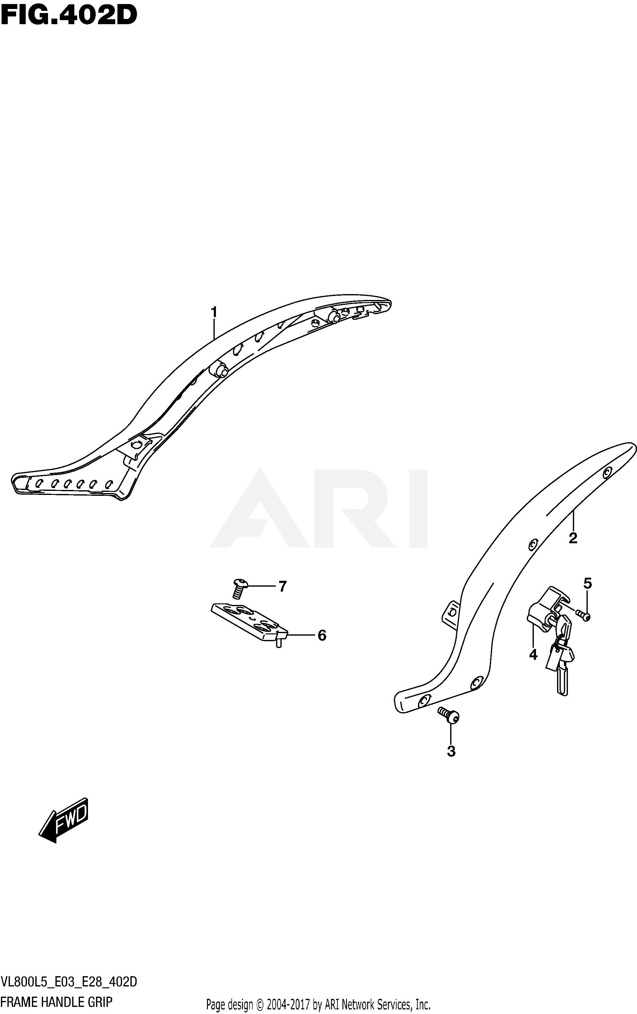 FRAME HANDLE GRIP (VL800TL5 E28)