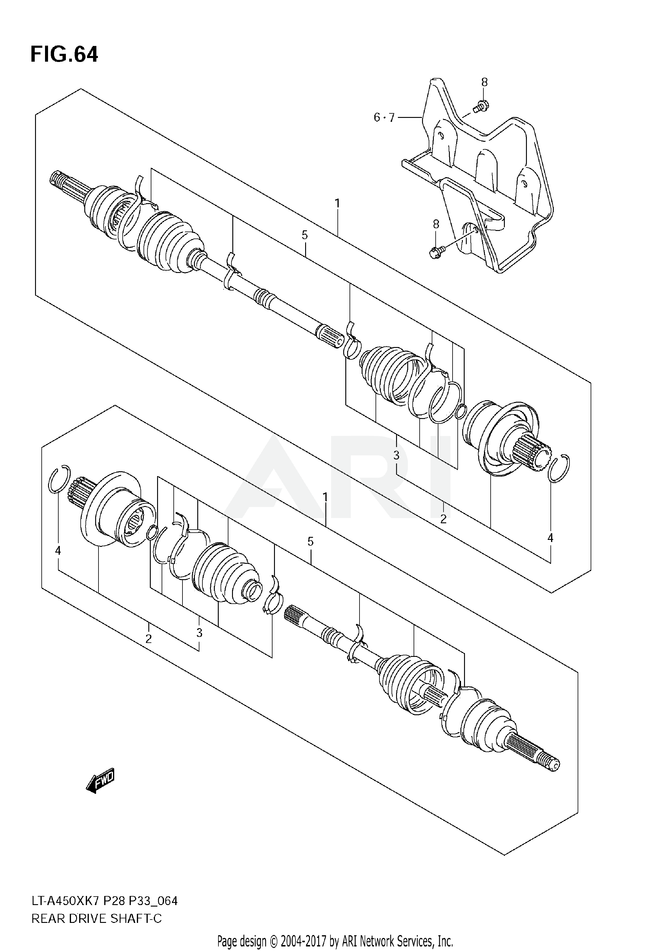 REAR DRIVE SHAFT