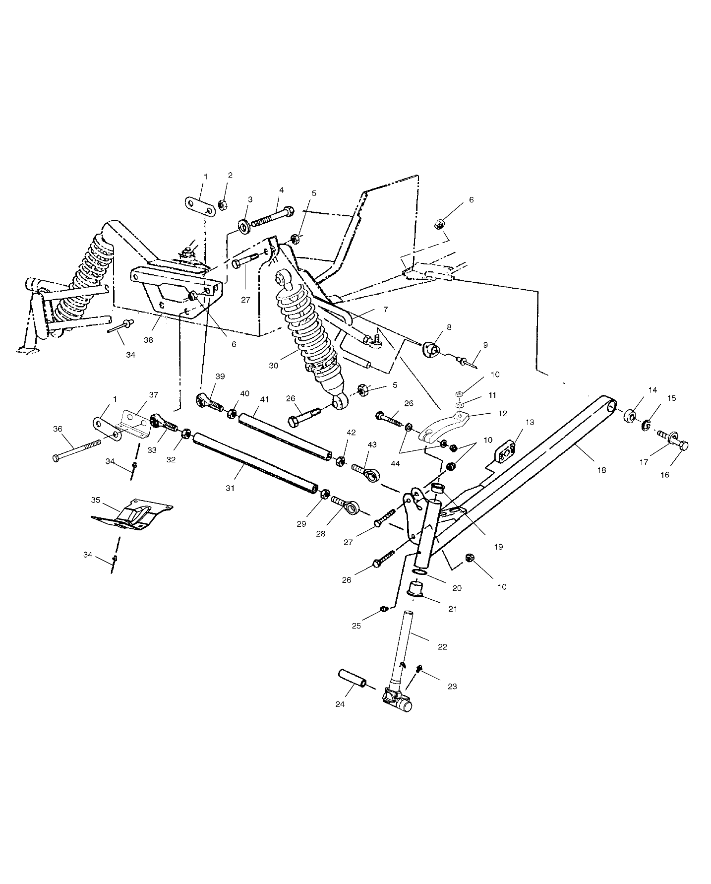 FRONT SUSPENSION - S00SR8BS (4954115411B001)