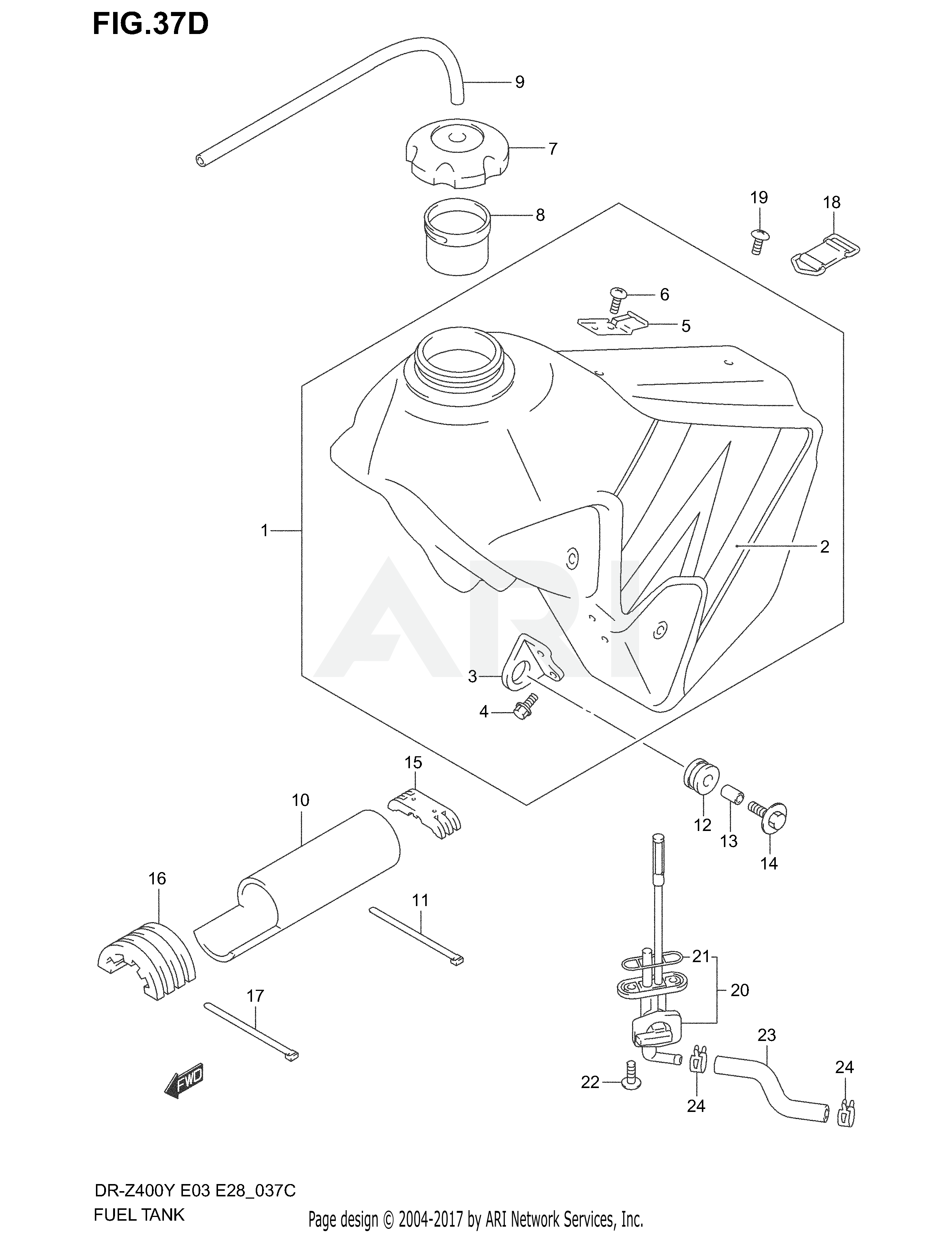 FUEL TANK (MODEL K4)