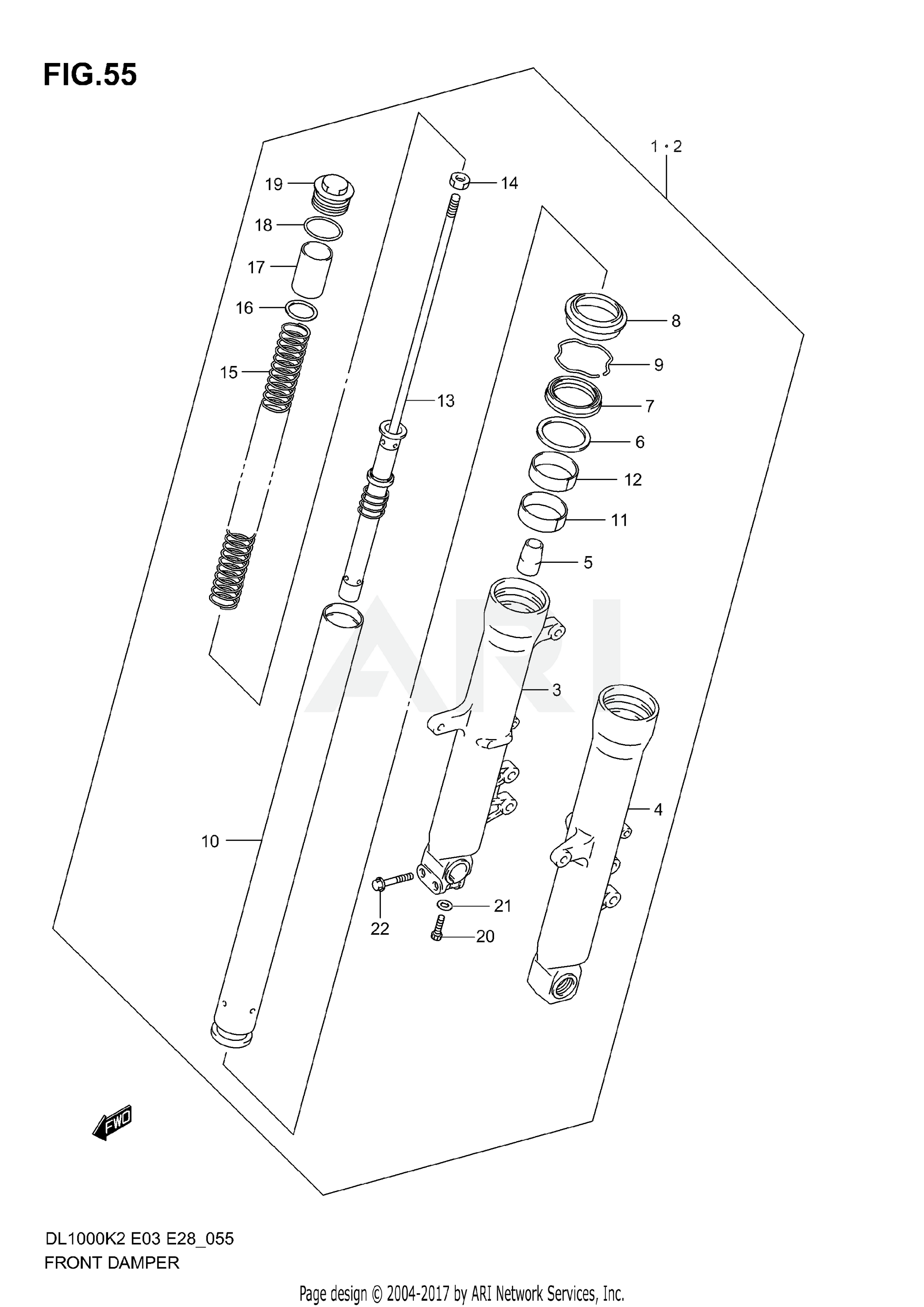 FRONT DAMPER (MODEL K2)