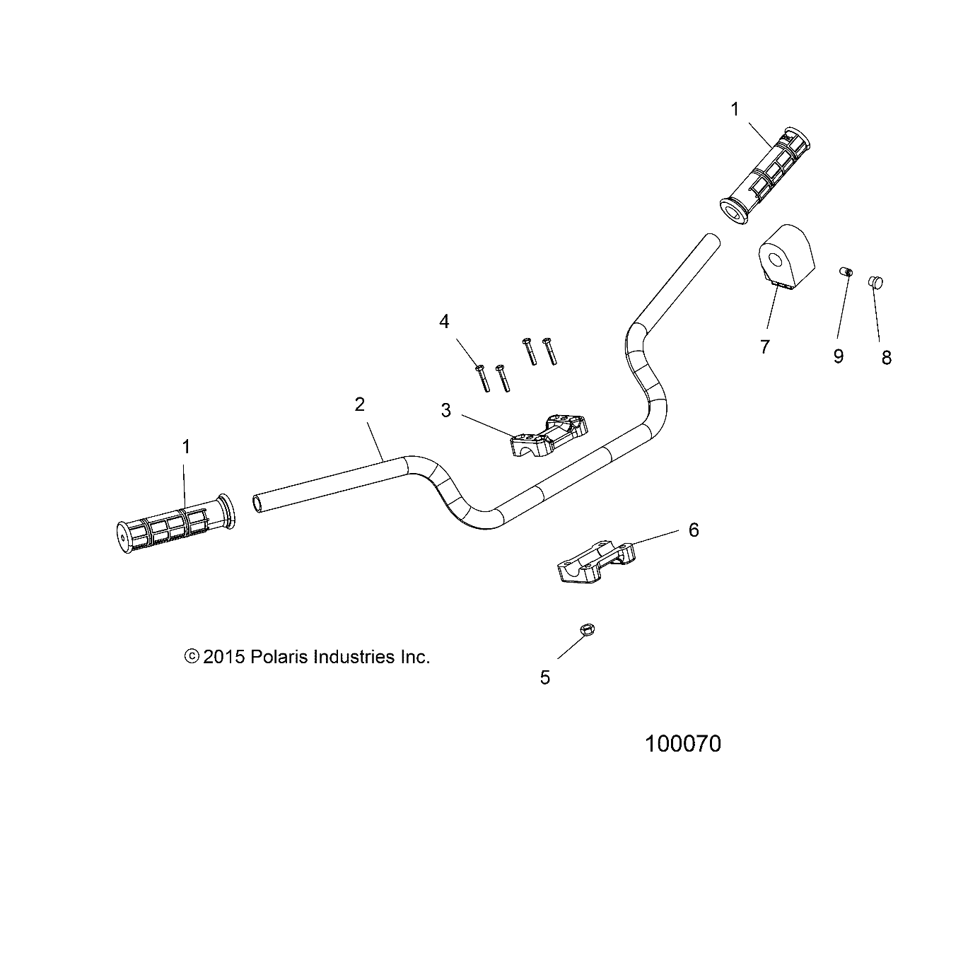 STEERING, HANDLEBAR and CONTROLS - A17SVA85A2 (100070)