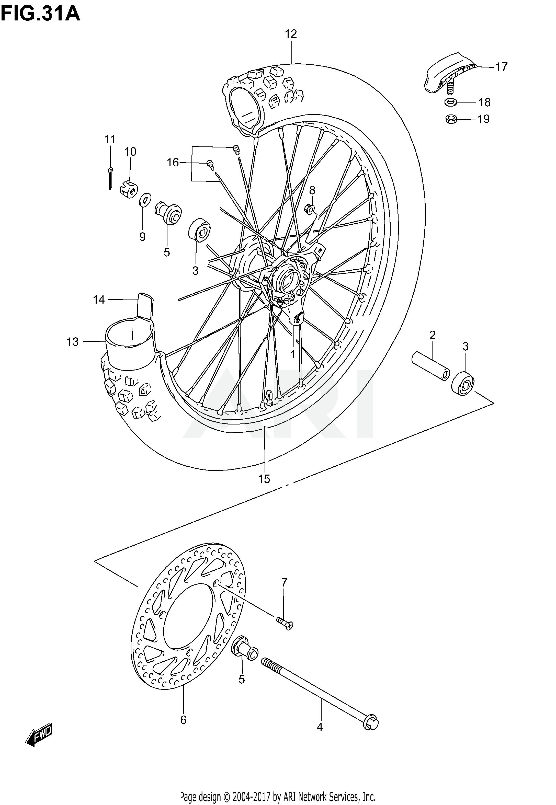 FRONT WHEEL (RM85K5/K6)