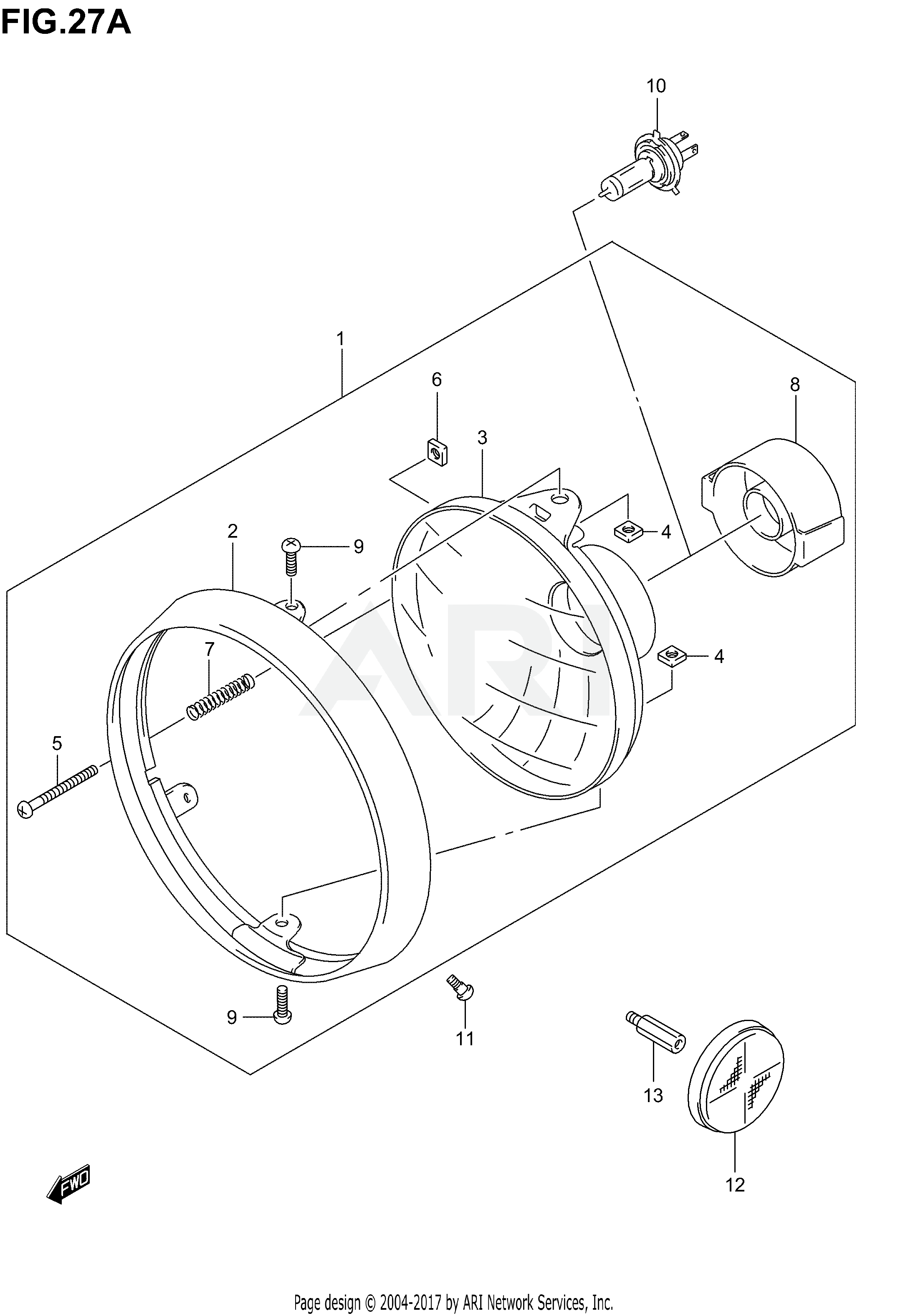 HEADLAMP (GSF1200K1/K2/K3)