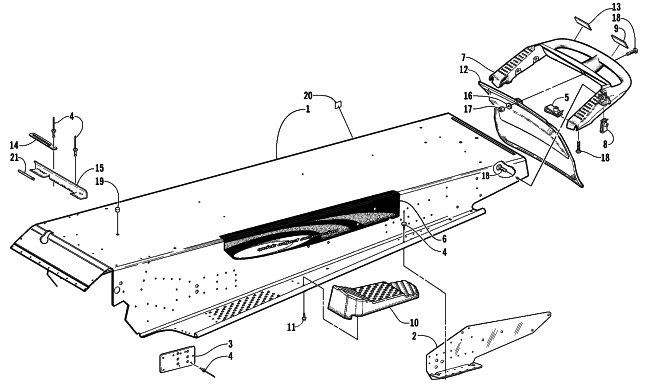 TUNNEL AND REAR BUMPER