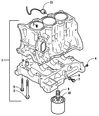 CYLINDER BLOCK/BASE ASSEMBLY