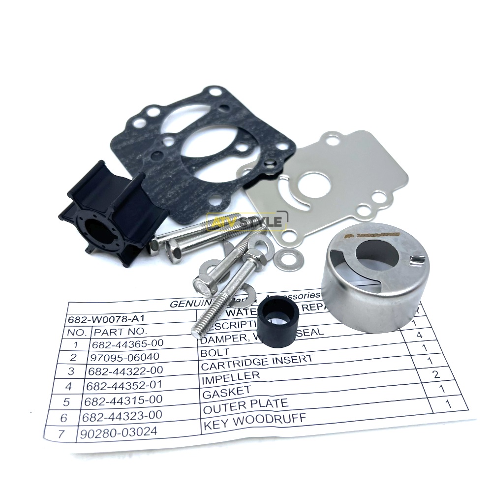 Ремкомплект помпы Skipper для Yamaha F8-F9.9/ 9.9D-15D SK682-W0078-A1