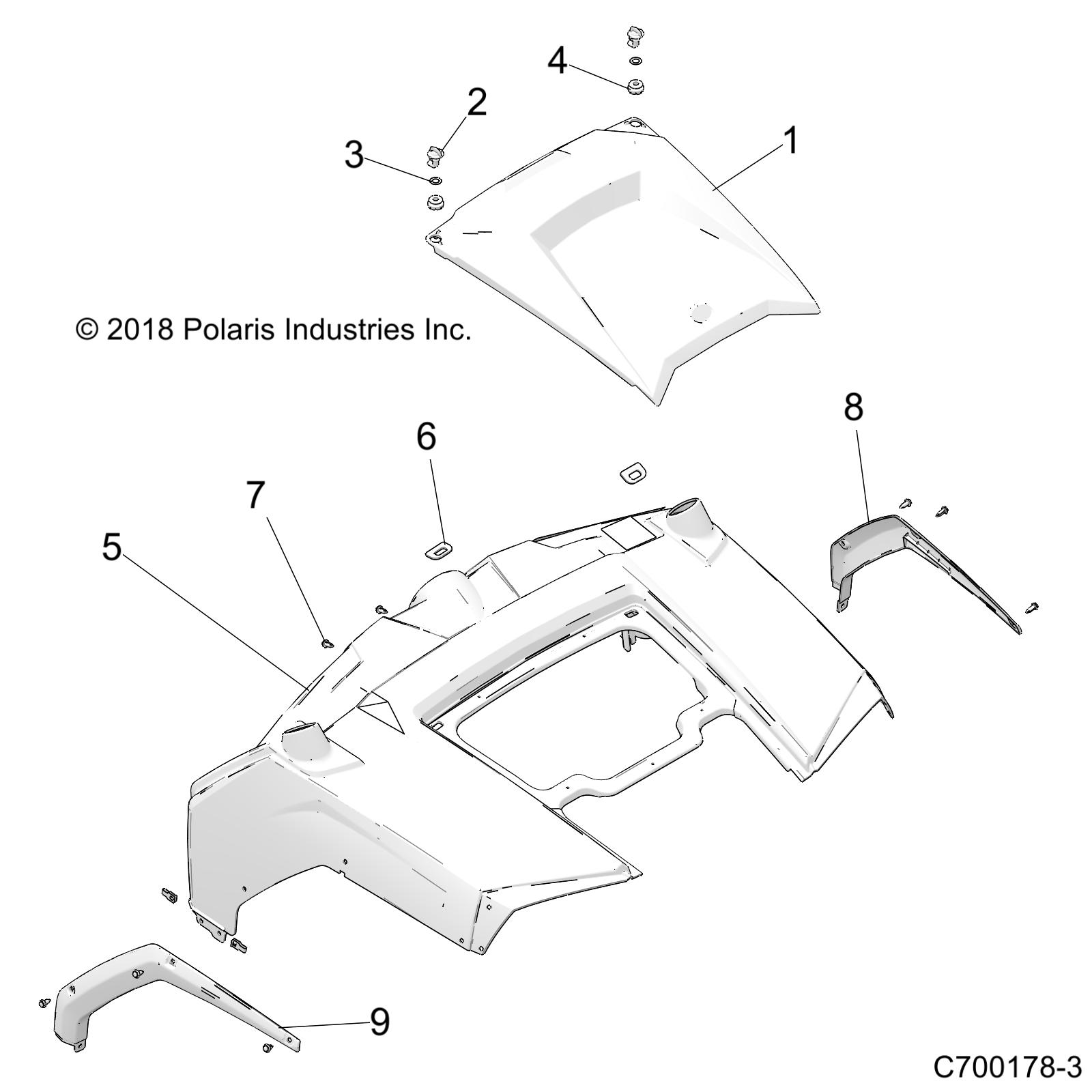 BODY, HOOD and FRONT BODY WORK - Z20CHA57K2 (C700178-3)