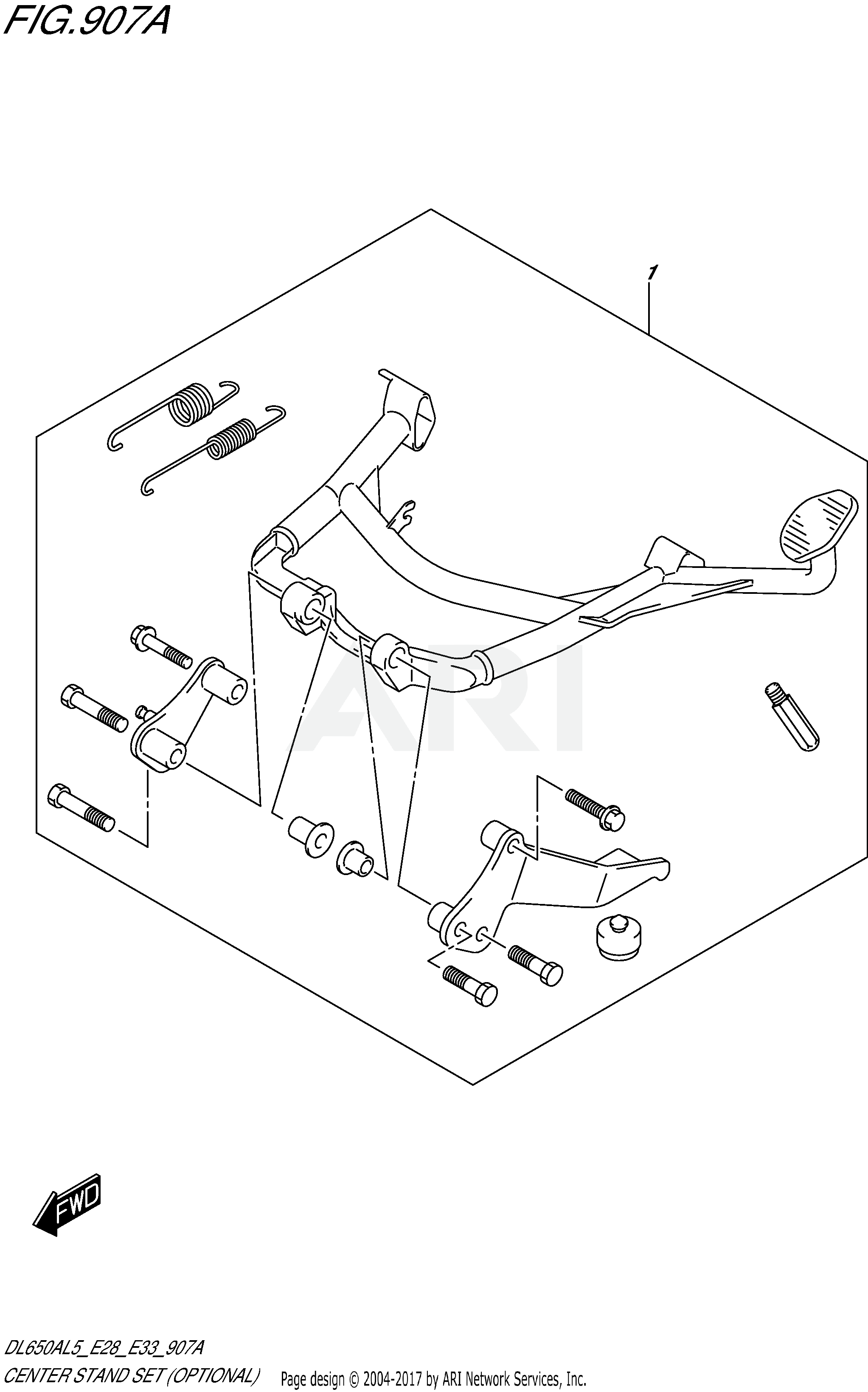 CENTER STAND SET (OPTIONAL)