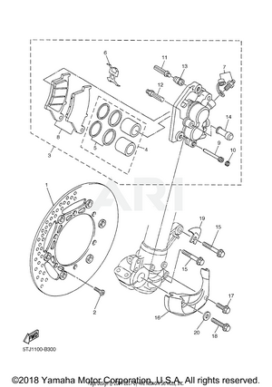 FRONT BRAKE CALIPER