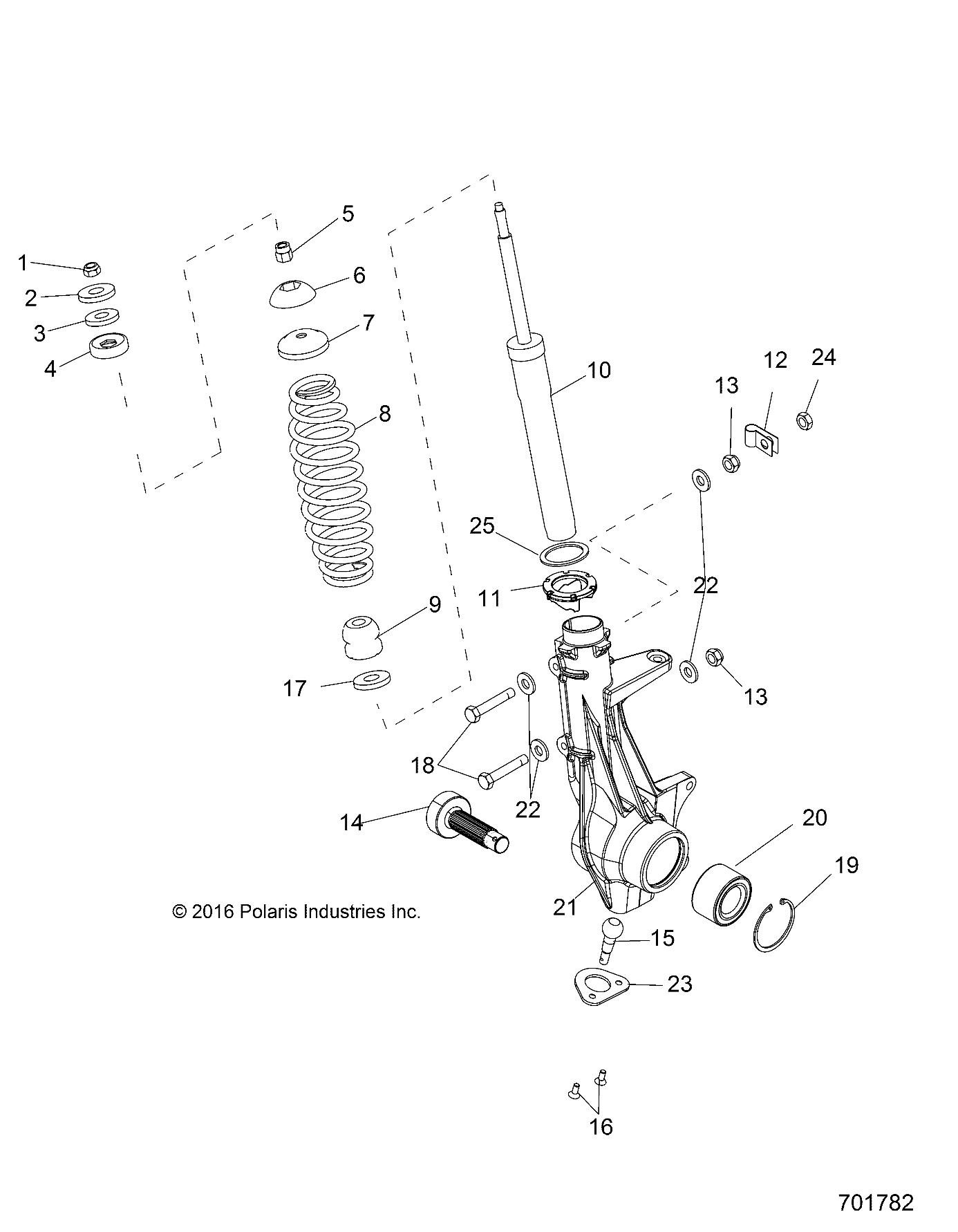 SUSPENSION, FRONT STRUT - R19RM250B1 (701782)