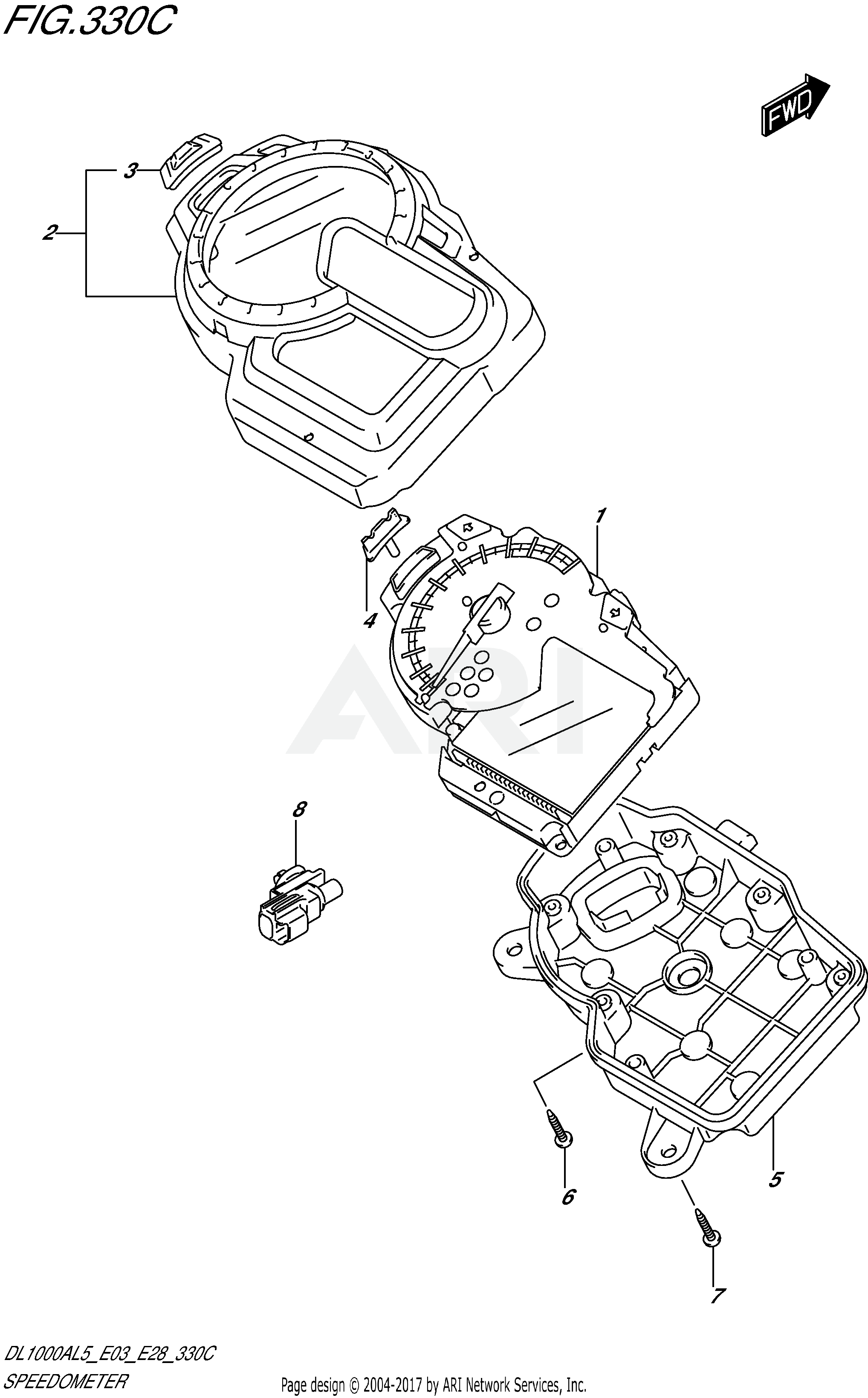 SPEEDOMETER (DL1000AL5 E33)