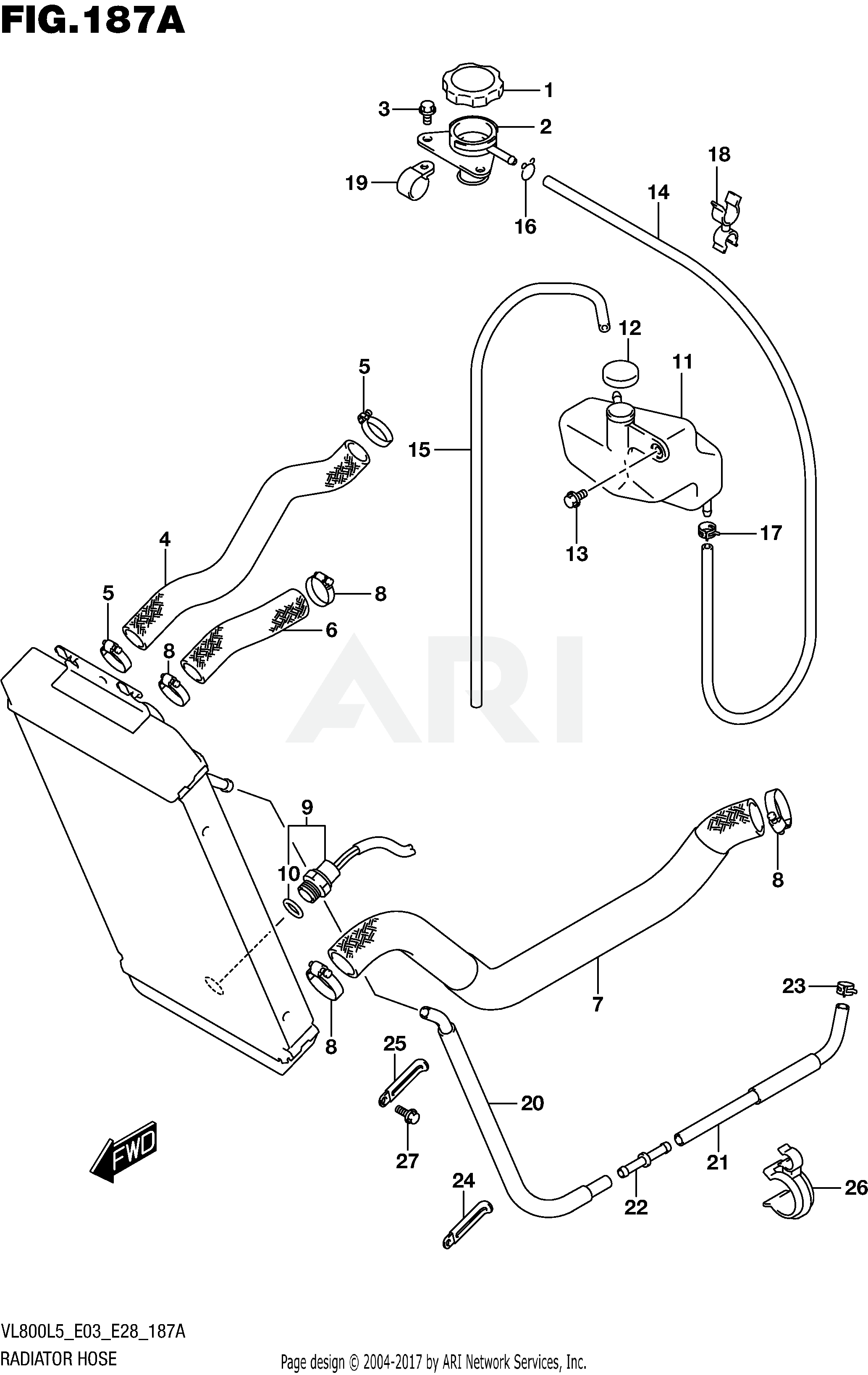 RADIATOR HOSE (VL800L5 E03)