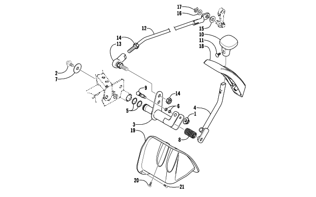 REVERSE SHIFT LEVER ASSEMBLY