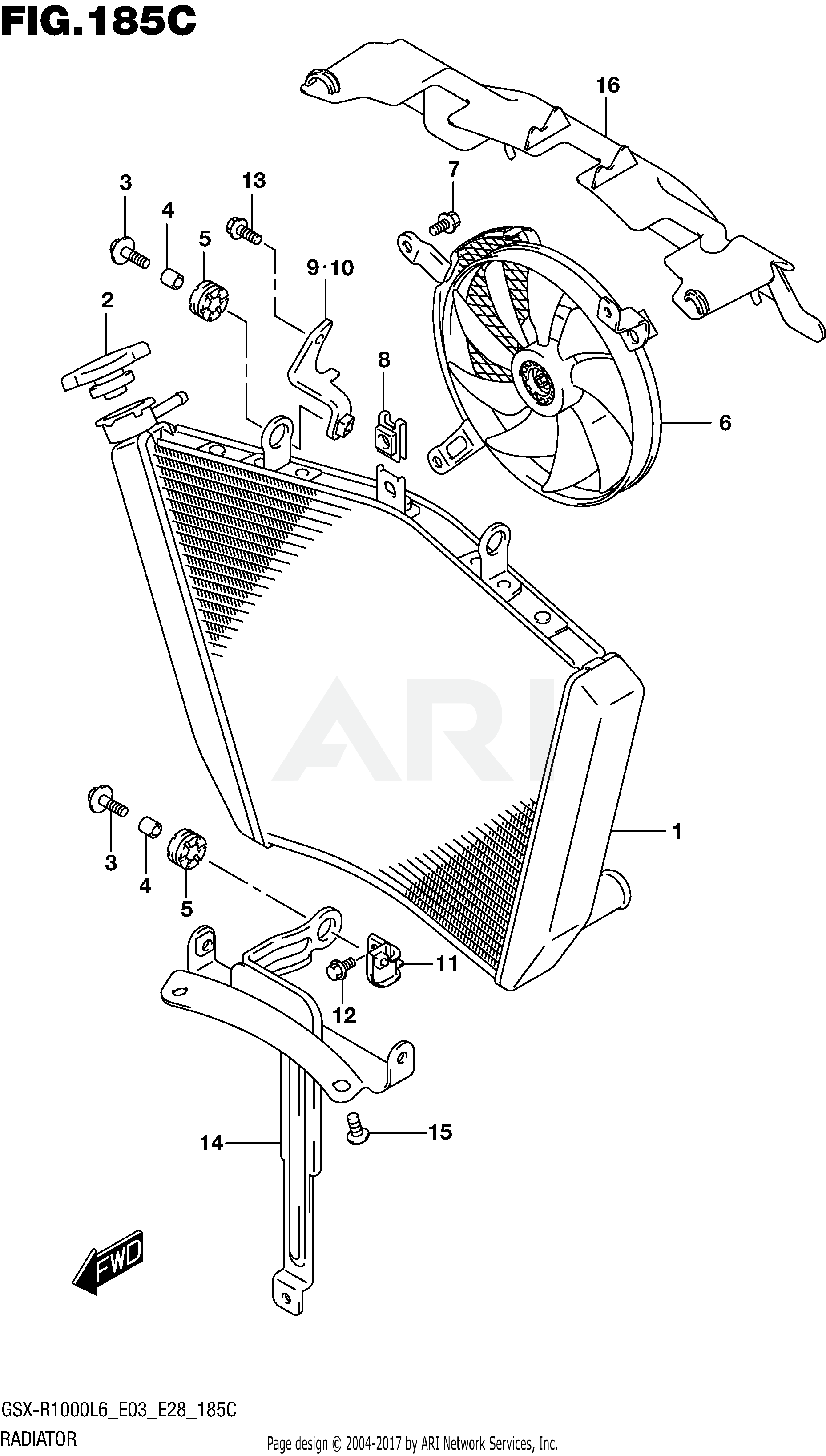 RADIATOR (GSX-R1000L6 E33)