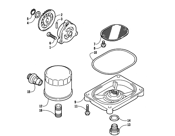 OIL FILTER/PUMP ASSEMBLY