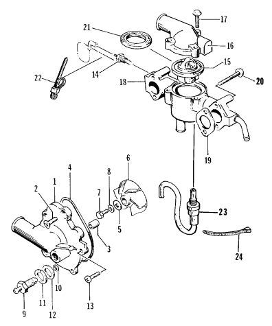 WATER PUMP/WATER MANIFOLD