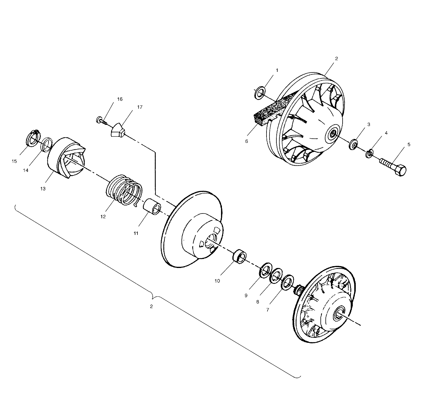 DRIVEN CLUTCH - A01BA50AA (4963716371B012)